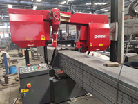 Machine à scier à ruban métallique CNC automatique Loginfly 500 mm avec alimentation automatique des matériaux, machine à découper automatique