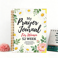 Journal de prière personnalisé, journal de soins personnels, planificateur d'inspiration, de gratitude, de manifestation spirituelle, carnet de la Bible pour femmes