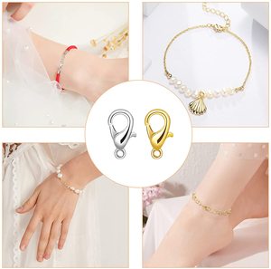 12Mm Vàng Và Sliver Thép Không Gỉ Tôm Hùm Móc Cho Đồ Trang Sức Làm Móc Chìa Khóa Nghệ Thuật Charms Tôm Hùm <span class=keywords><strong>Claw</strong></span> <span class=keywords><strong>Clasp</strong></span> Phụ Kiện - Product Image 6