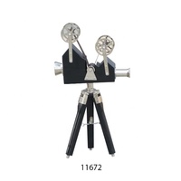 Trépied pour appareil photo à plaque pliante antique de conception antique Caméra de cinéma d'aspect vintage avec support en bois pour la décoration à bas prix