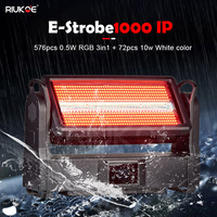 Projecteur LED Stroboscopique RGB 1000W pour DJ Extérieur, Étanche IP65, Écran Tactile LCD, Contrôleur DMX, Lumières de Scène DJ