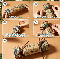 Kit de Cracker Navideño Sin Explosión, Recuerdos para Mesa de Fiesta de Navidad, Copo de Nieve, Reno, Cajas de Dulces DIY para Fiesta de Navidad, Cena Festiva