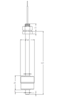 Usine SUS304 NO ou NC alarme haute ou basse interrupteur de niveau d'eau capteur de niveau d'eau chaude électronique interrupteur à flotteur pour le contrôle de niveau