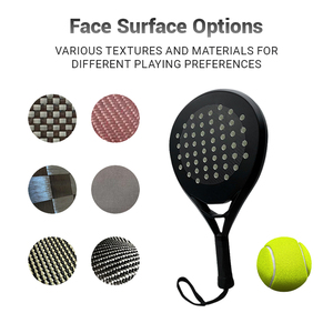 Raquettes de padel tactiques personnalisées en gros, raquettes de tennis de plage professionnelles en fibre de carbone et fibre de verre 3K 12K 18K - Product Image 3