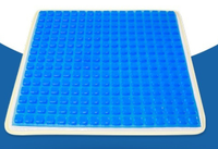 Coussin de siège rafraîchissant en mousse à mémoire de forme, enroulable, soulagement de la pression, gel froid, amovible, lavable, portable pour le bureau, la maison et la voiture