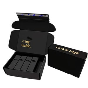 Cajas de papel reciclables con laminación mate de cartón corrugado con logotipo personalizado de lujo, caja de envío creativa - Product Image 2