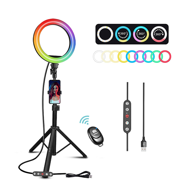 High Quality Cheap 12 Inch LED Ring Light RGB Portable Tik Tok Ring Light 12 Inch Ring Light