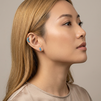 Maina Geometry Marquise Zircon Tragus Earrings G23 Titanium Internally Thread Cartilage Labret Piercing Earring Ear Lip Stud