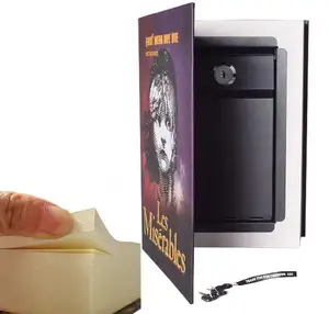 Zhenzhi 책 안전 키 도난 방지 안전 비밀 상자 돈 숨기기 상자 컬렉션 잠금 안전 상자