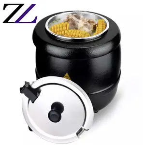 热卖自助餐方便黑汤变暖容器最好的电汤加热锅不锈钢电锅