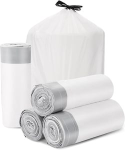 Sacs compacteurs commerciaux de 18 gallons avec cordon de serrage, sacs poubelle en plastique robustes de 2 mil d'épaisseur pour entreprises et foyers, 50 unités - Product Image 1