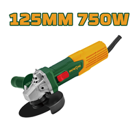 Meuleuse d'angle industrielle professionnelle 125 mm (5 po) à vitesse variable avec interrupteur latéral, pour usage intensif, avec disque de meulage