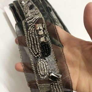 Hợp thời trang may trang trí tay may trên <span class=keywords><strong>Acrylic</strong></span> Đính cườm lưới ren TRIM lt2570b - Product Image 4