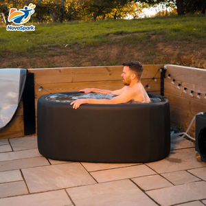 Vasca da Bagno Gonfiabile Quadrata Premium in PVC Drop Stitch per Immersione in Acqua Fredda con Funzione Terapeutica Spa - Product Image 4