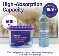 Boîte déshumidificatrice absorbante d'humidité à la lavande OEM ODM personnalisée 500ML Double Force Anti-fuite pour Placard et Armoire Vente en Gros