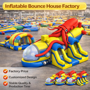 <span class=keywords><strong>Casa</strong></span> Gonfiabile a Tema Sottomarino con Doppio Scivolo, in PVC Resistente <span class=keywords><strong>di</strong></span> Grado Commerciale, per Feste per Bambini e Noleggio - Product Image 5