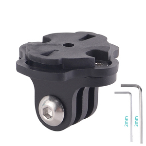 Nouveau support d'ordinateur de vélo 2 en 1 adaptateur de montage en aluminium pour guidon pour ordinateur de vélo <span class=keywords><strong>Garmin</strong></span> et pour caméras d'action Gopro - Product Image 4