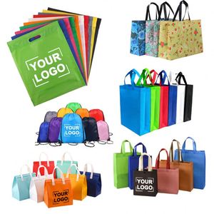 YY818 2025 Promotion Vente Flash Sac de courses réutilisable grand format personnalisé en TNT non tissé pour supermarché - Product Image 1