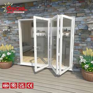 Puertas Plegables de Aluminio de Triple Cristal de Calidad <span class=keywords><strong>para</strong></span> Patio y <span class=keywords><strong>Terraza</strong></span>, Puerta Plegable Exterior Económica al por Mayor - Product Image 1