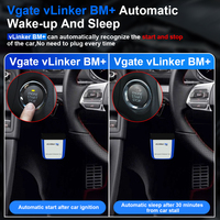 Vgate OBD2 Lector de Código Vlinker BM + BLE V2.2 OBD2 ELM327 Inalámbrico 4,0 Escáner Automático Compatible con IOS/Android