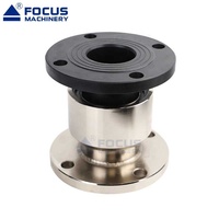 Raccord pivotant DN65 en acier inoxydable avec connexion à double bride CE 2"3"4" Joint mécanique Union rotative universelle à 360° pour tuyaux