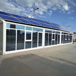 Năng lượng mặt trời-powered <span class=keywords><strong>40ft</strong></span> thép <span class=keywords><strong>container</strong></span> nhà bánh sandwich Panel gấp-<span class=keywords><strong>container</strong></span> thiết kế cho phòng khách văn phòng hoặc khách sạn ngoài trời kiosk - Product Image 3