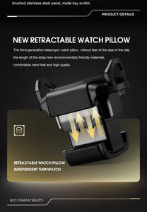 M & Q lujo moderno seguro automático LED negro fiable control remoto reloj enrollador reloj organizador 12 para reloj <span class=keywords><strong>rollex</strong></span> - Product Image 6