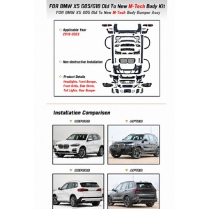Kit Carrozzeria Stile M Sport 2023+ per <span class=keywords><strong>BMW</strong></span> X5 G05 2019-2022, Paraurti Anteriore e Posteriore con Fari - Product Image 3