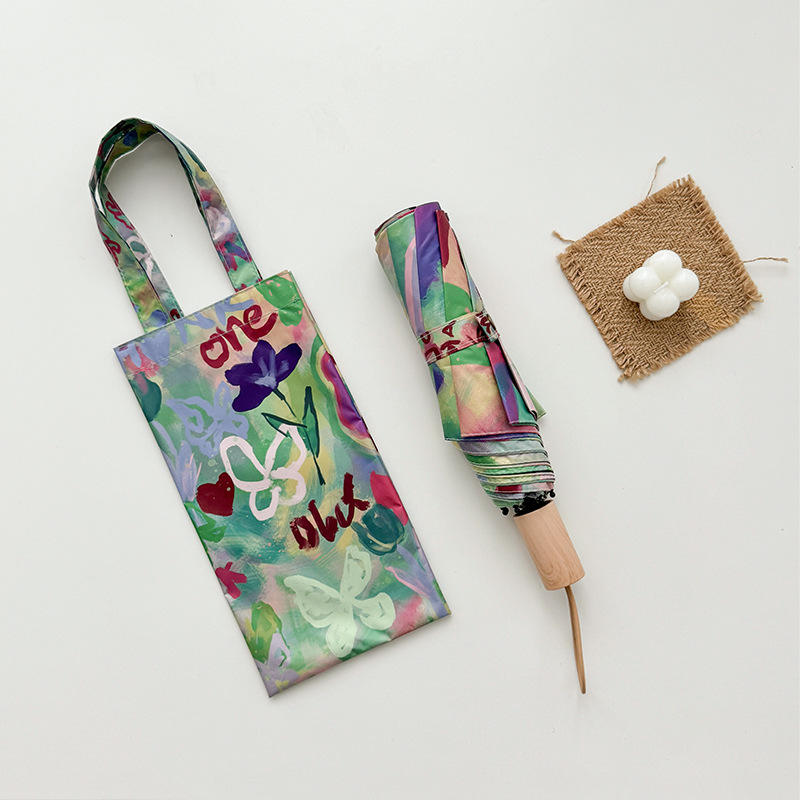 Trois fois parapluie manuel (rentable et grand)