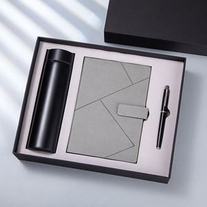 Customized Logo Premium PU Leather Notebook and Pen Gift Set With Water Bottle Business Diary A5 <b>Journal</b> Corporate Gift Box Set - Product Image 4