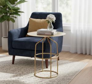 Contemporary Aluminum <b>Console</b> <b>Table</b> Modern Minimalist Furniture Lightweight Metal for Apartment Living Room Bedroom Hotel - Product Image 3