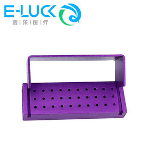 Instrumen implan gigi pembersihan autoklaf kotak logam Manual kecepatan tinggi/rendah disinfeksi Bur 30 lubang pemegang <span class=keywords><strong>Burs</strong></span> - Product Image 4