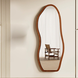 Grand miroir décoratif ondulé en <span class=keywords><strong>verre</strong></span> pleine longueur pour mur, miroir sur pied pour salle de bain, chambre à coucher, décoration intérieure, salon, fête - Product Image 3