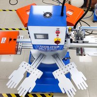 Máquina Automática de Serigrafía Rotativa para Guantes Antideslizantes con Puntos de Silicona