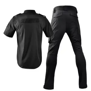 Wholesale Quick Drying Black Security Uniform Security Clothes Shirts And Pants For Summer