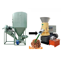 Nouvelle conception de machine à granulés de bois automatique à matrice plate Lerford, moteur 7,5 kW, haute capacité, garantie 1 an, en vente pour les grossistes