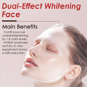 Crème double blanchissante pour le visage Crème professionnelle éclaircissante pour la peau au niacinamide pour le visage et le cou Crème de soin - Product Image 5