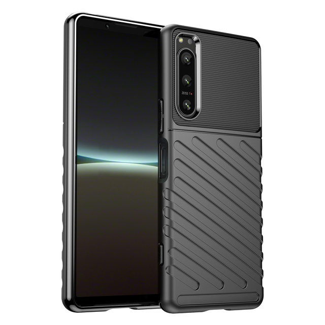 Rugged Shield Soft Rubber Shockproof Mobile Phone Case Back Cover Wholesale Phone Accessories for Sony Xperia 5 IV III Ace 2