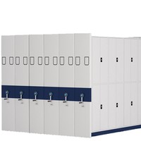 Armoire de classement mobile en acier à manivelle, ignifuge, avec serrure à came pour bureau, hôpital, école, banque