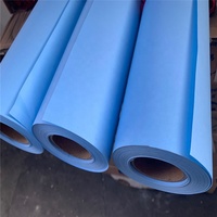 Rollo de Papel para Plotter CAD de 80 g/m², Color Azul, Tamaño A0 A1, para Impresión e Impresión por Inyección de Tinta