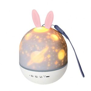 รีโมทคอนโทรล Genie โคมไฟฉายภาพกระต่าย ไฟ LED ชาร์จได้ หมุนได้ สร้างบรรยากาศ แสงกลางคืน สแตนเลส น้ำหนักเบา ผสมสี - Product Image 4