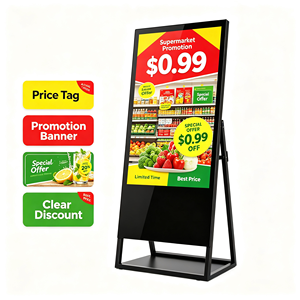 Faltbare Digitale Werbeanzeige für Geschäfte, 43 Zoll LCD Digital-Poster, Werbedisplay für Bekleidungsgeschäfte, Restaurants und Einzelhandel - Product Image 4