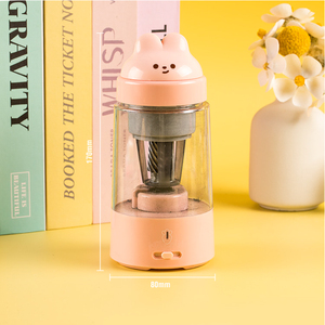 Sacapuntas Eléctrico con Diseño de Conejito Rosa para Niños, Carga USB, Parada Automática, <span class=keywords><strong>Tres</strong></span> Niveles de Afilado - Product Image 6