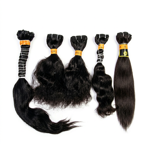 REMI HAIR Cabello Humano Remy de la Mejor Textura India, Proceso Natural, 200g, Sin Caída, Doble Trama a Máquina, Calidad Superior - Product Image 1