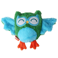 Jouet pour chien hibou en peluche, fausse fourrure shaggy, couineur, jouet à mâcher interactif pour animaux de compagnie, fabrication OEM ODM, personnalisation, vente en gros en vrac
