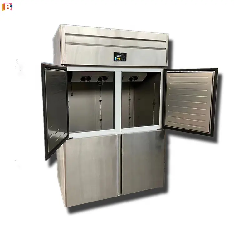 Congelador para cocinas de restaurante Congelador vertical de acero Refrigerador vertical de restaurante Refrigerador inoxidable