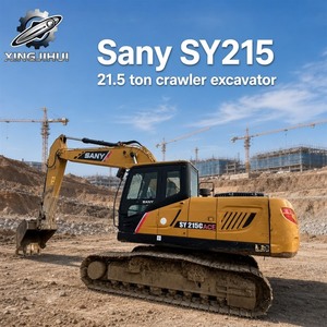 รถขุด SANY SY215 มือสอง อุปกรณ์ก่อสร้างขนาดกลาง ยี่ห้อจีน SANY 215 รถขุดมือสอง 21 ตัน สำหรับงานเหมือง - Product Image 1