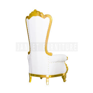Chaise de trône royale dorée bon marché pour mariage, pour reine, vente en gros - Product Image 4