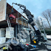 Grue araignée Tonlita avec nacelle, bras articulé, ventouse à vide pour verre, CE EPA EURO 5 2T 3T 5T 8T