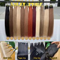 Livraison directe 100% extensions de cheveux humains bruts non transformés en gros naturel un donneur Double trame paquets de cheveux indiens